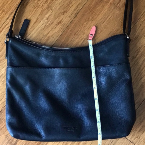 Margot Black Leather Crossbody Bag with Silver Hardware - Picture 6 of 9